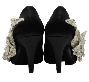 BALENCIAGA Sequin-embellished satin pumps *NEW*