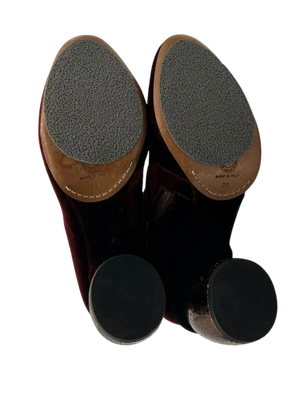 Dries Van Noten - Velvet Ankle Boots - Size 39