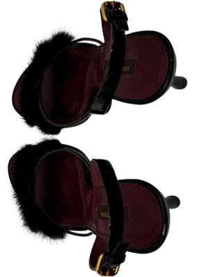 Louis Vuitton Mink Fur Sandals - *Brand New*