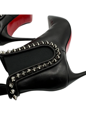 Christian Louboutin - Capaboot 85mm Spiked Napa Stiletto Ankle Boot Sz. 39.5