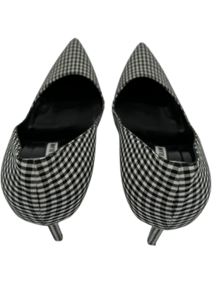 Manolo Blahnik Women's Black/White Gingham Stiletto