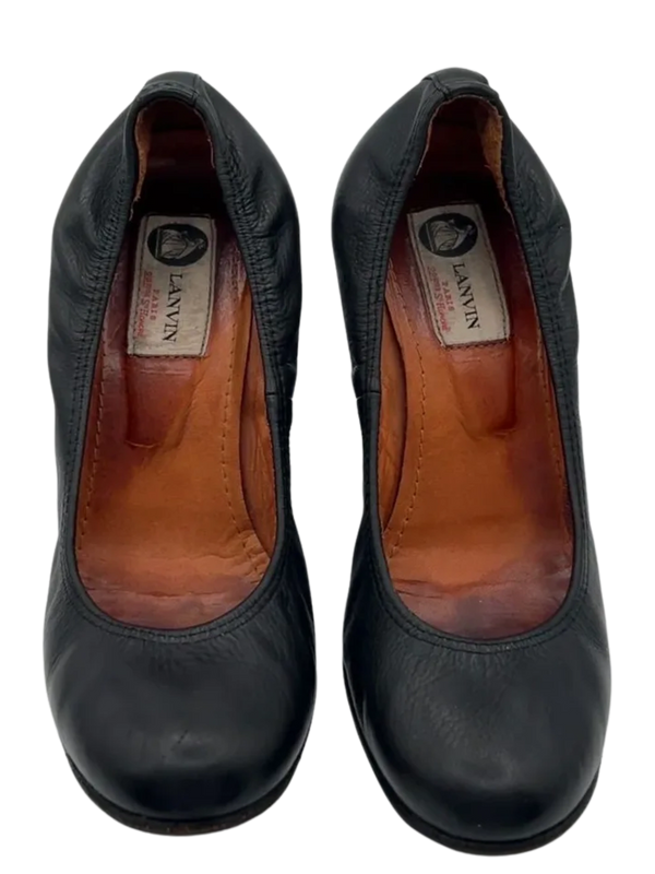 Lanvin Leather Wedges- Vintage