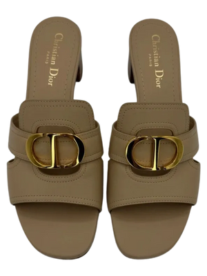 Christian Dior 30 Montaigne Leather Slides