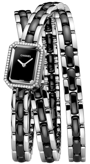 Chanel Première 18K White Gold Diamond Bezel Triple Wrap Watch Ref. O.N. 39306 w/ Box