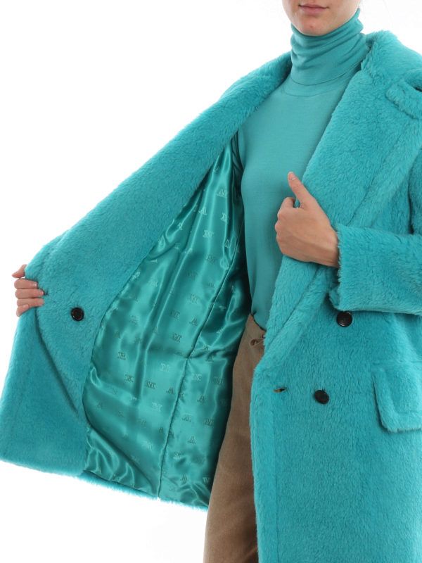 Max Mara “Adenia” Turquoise Double-Breasted Coat – Sfilata Collection – Size 0